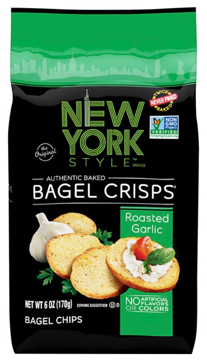 New York Style - Bagel Crisps - Roasted Garlic