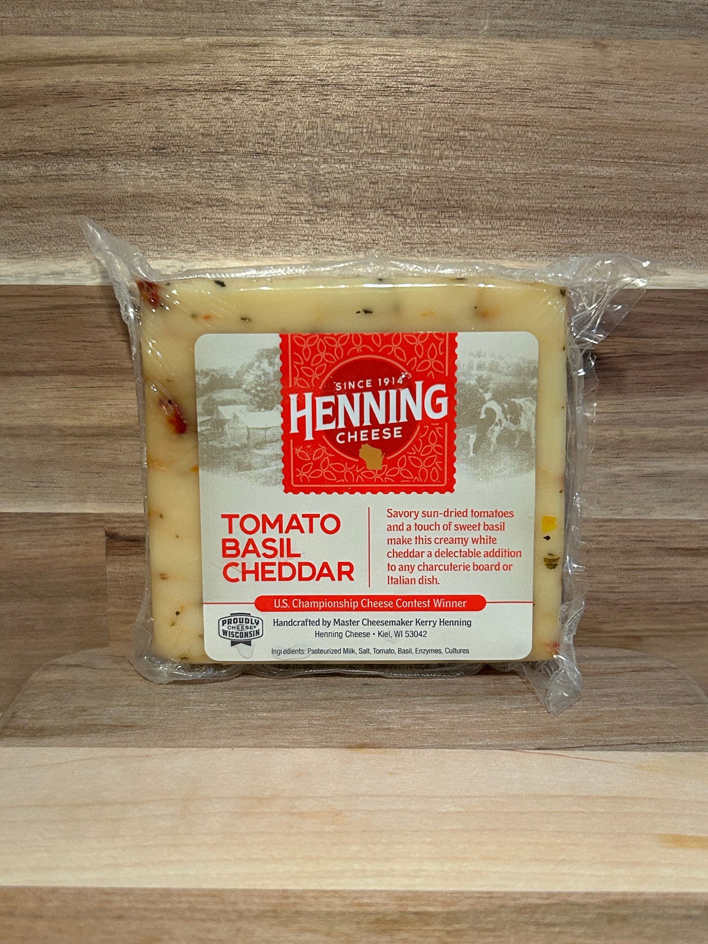 Henning Cheese - Tomato Basil Cheddar Cheese
