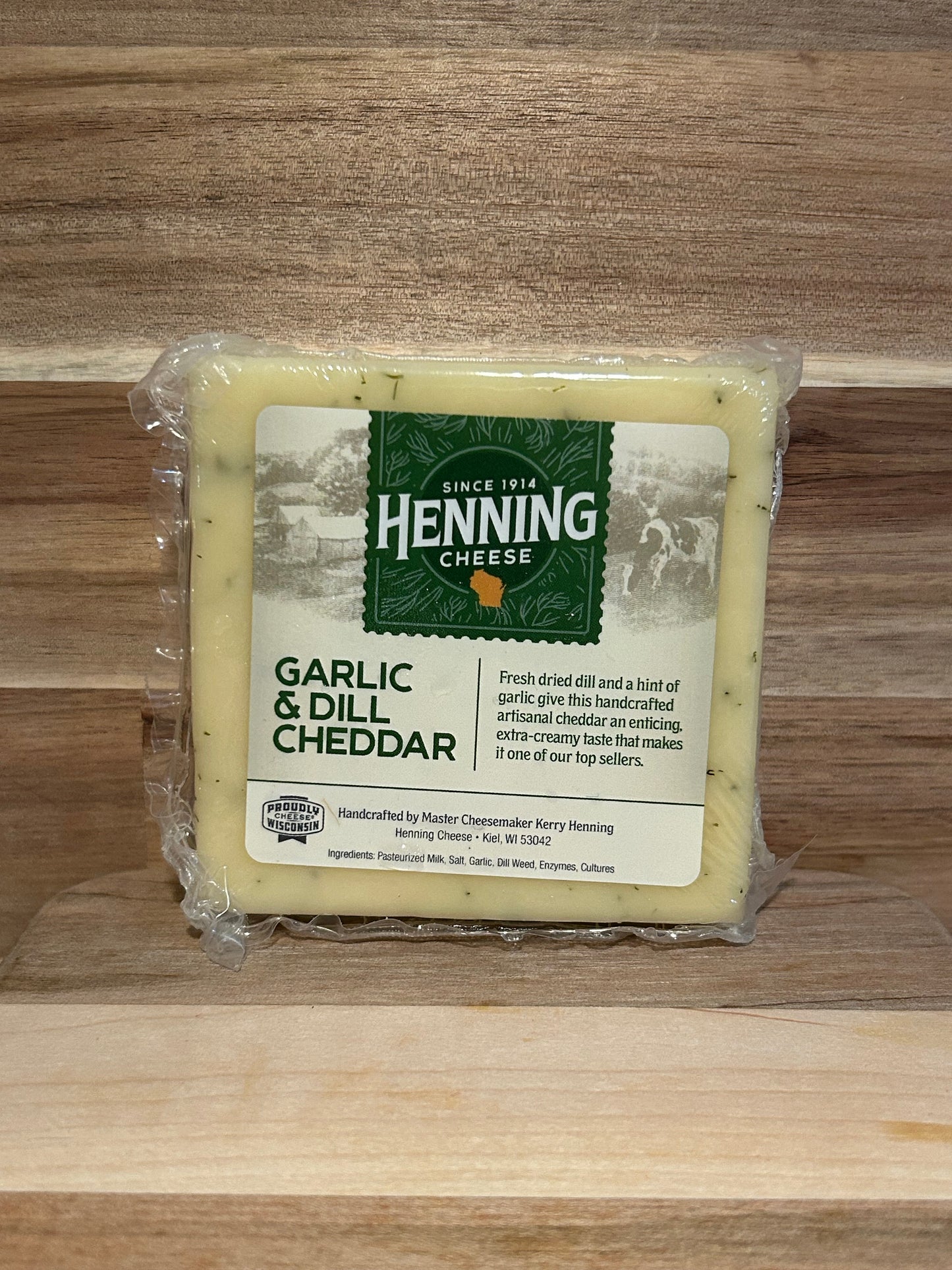 Henning Cheese - Garlic and Dill Cheddar Cheese